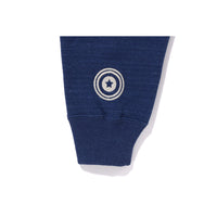 INDIGO SHARK FULL ZIP HOODIE MENS