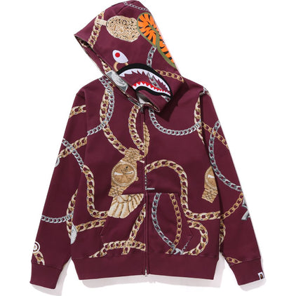 BAPE JEWELS SHARK FULL ZIP HOODIE LADIES