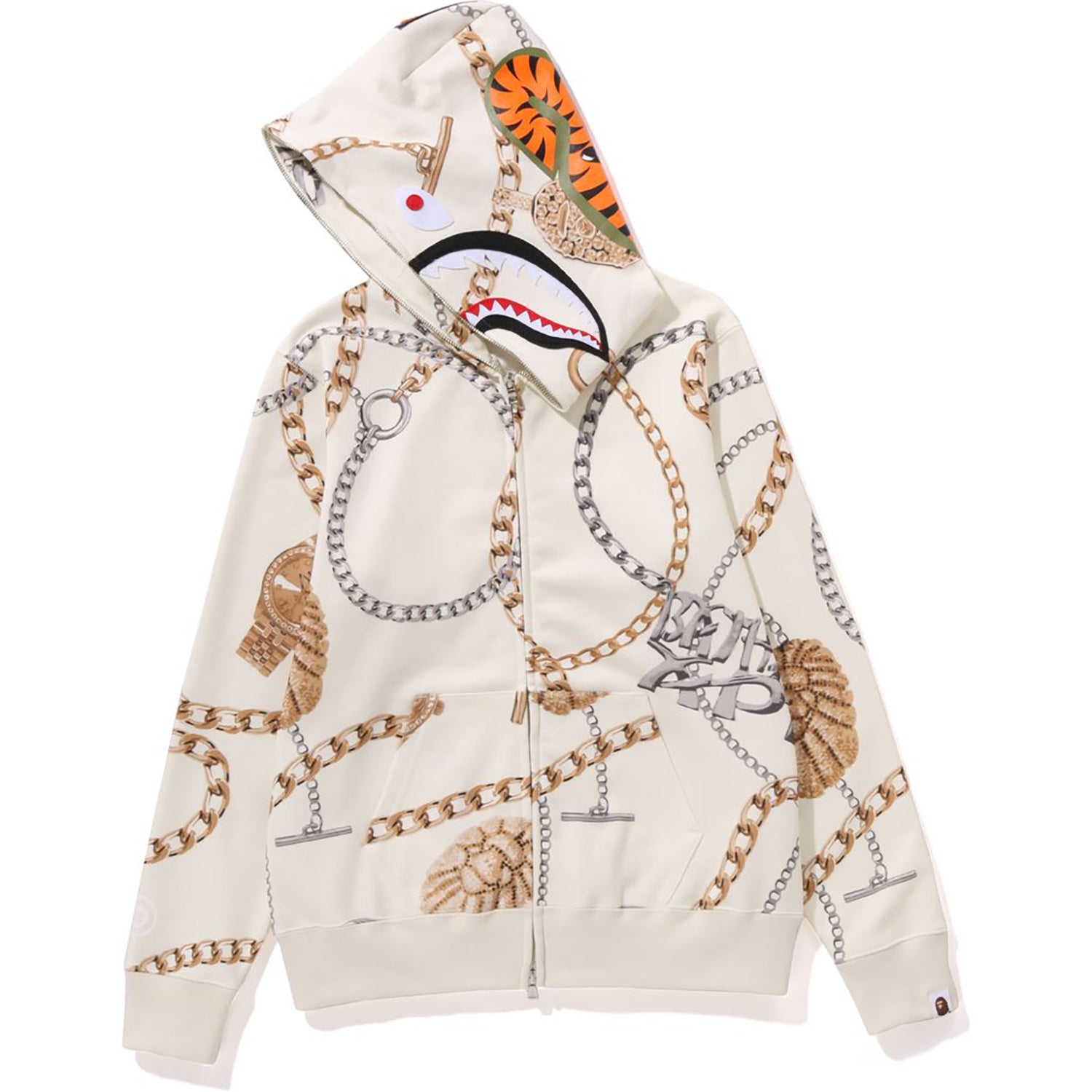 BAPE JEWELS SHARK FULL ZIP HOODIE LADIES