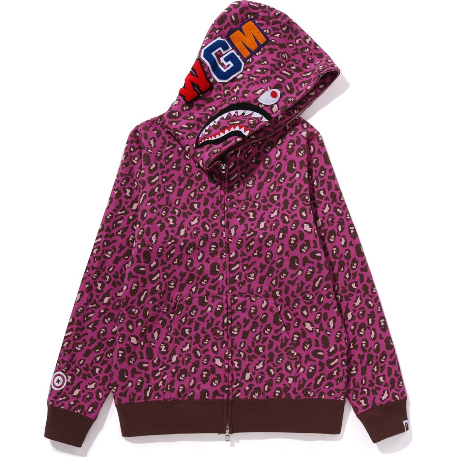 BAPE LEOPARD SHARK FULL ZIP HOODIE LADIES – us.bape.com