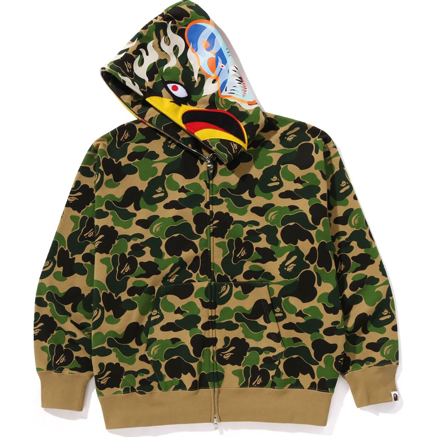 A Bathing Ape x Readymade ABC Camo Eagle Relaxed Fit Full Zip Hoodie