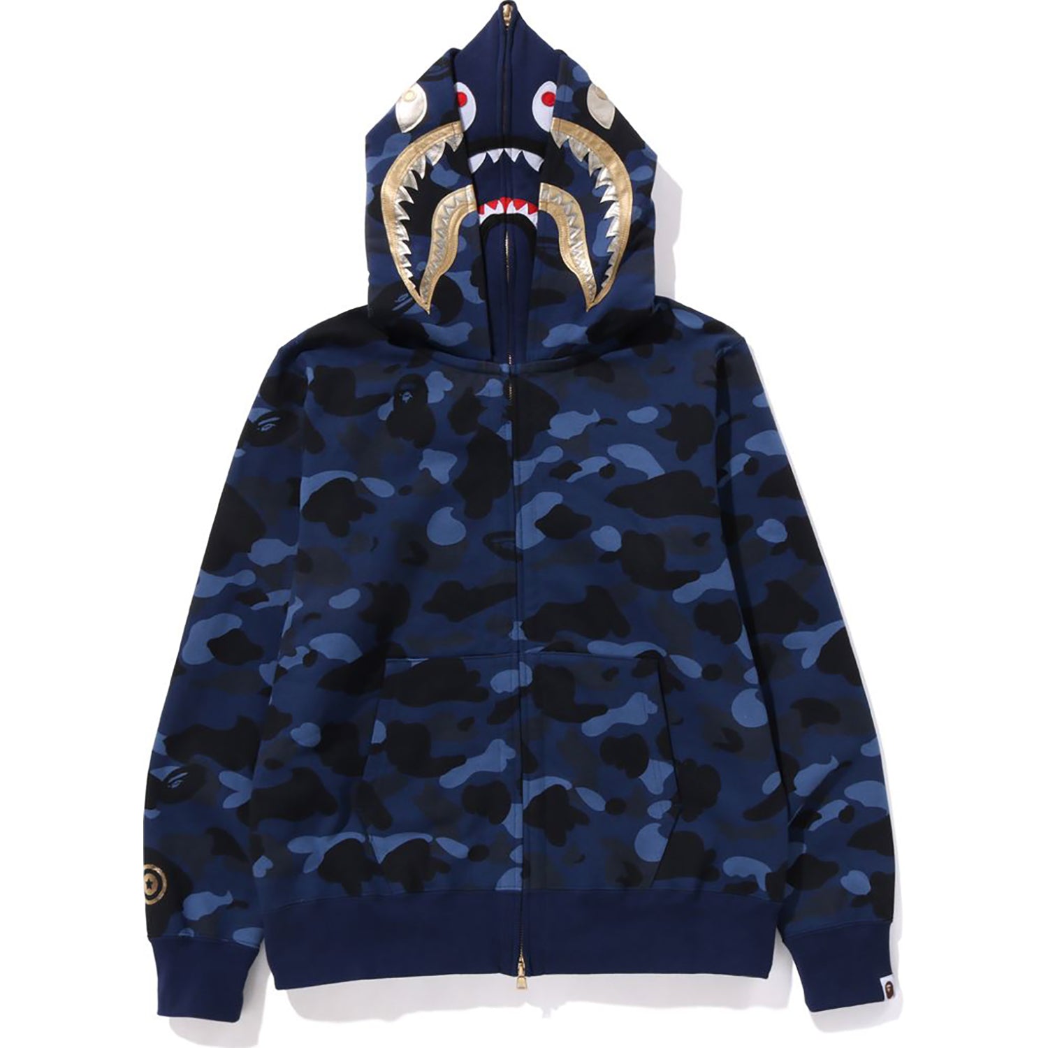 COLOR CAMO DOUBLE SHARK FULL ZIP HOODIE MENS – us.bape.com