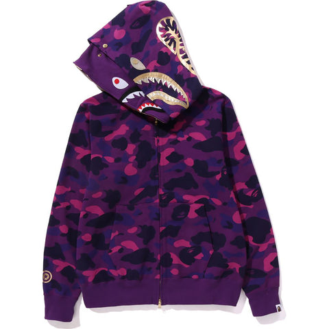 BAPE Giant shark full zip hoodie purple camo A Bathing Ape Size M