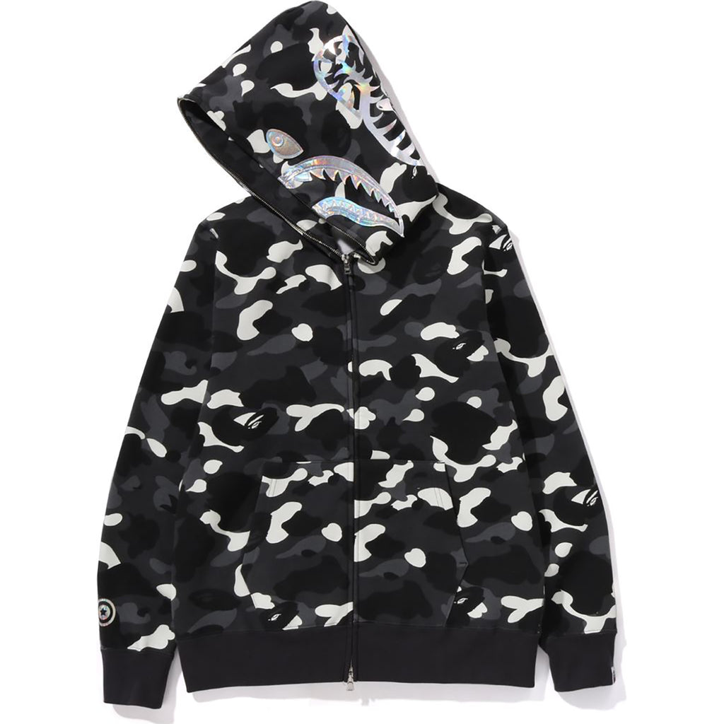 CITY CAMO SHARK FULL ZIP HOODIE MENS us.bape