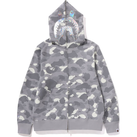 CITY CAMO SHARK FULL ZIP HOODIE MENS us.bape