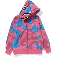 LIQUID CAMO SHARK RELAXED FIT FULL ZIP HOODIE MENS