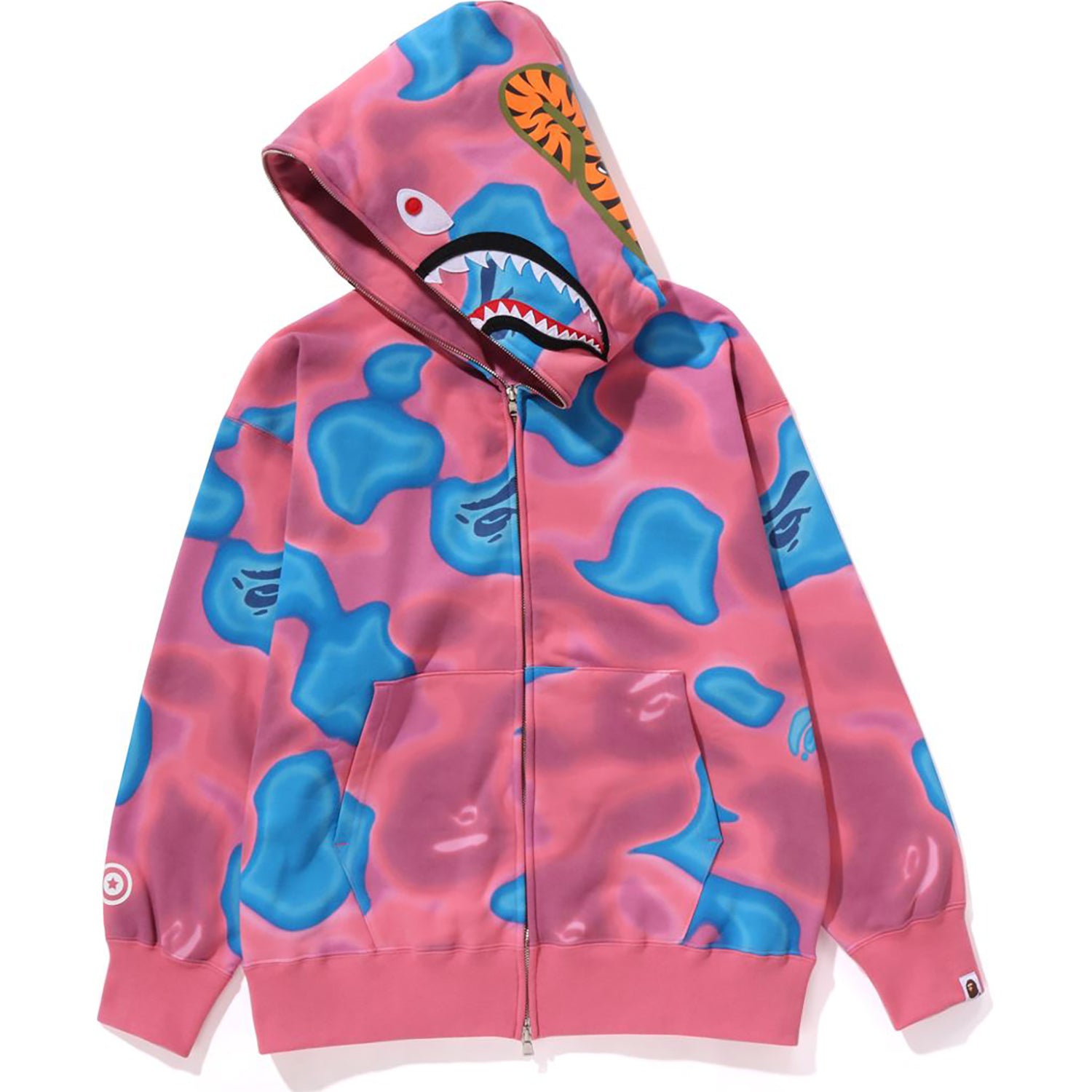 Pink blue camo hoodie best sale