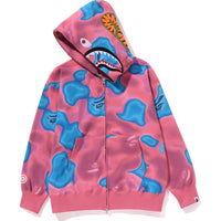 LIQUID CAMO SHARK RELAXED FIT FULL ZIP HOODIE MENS