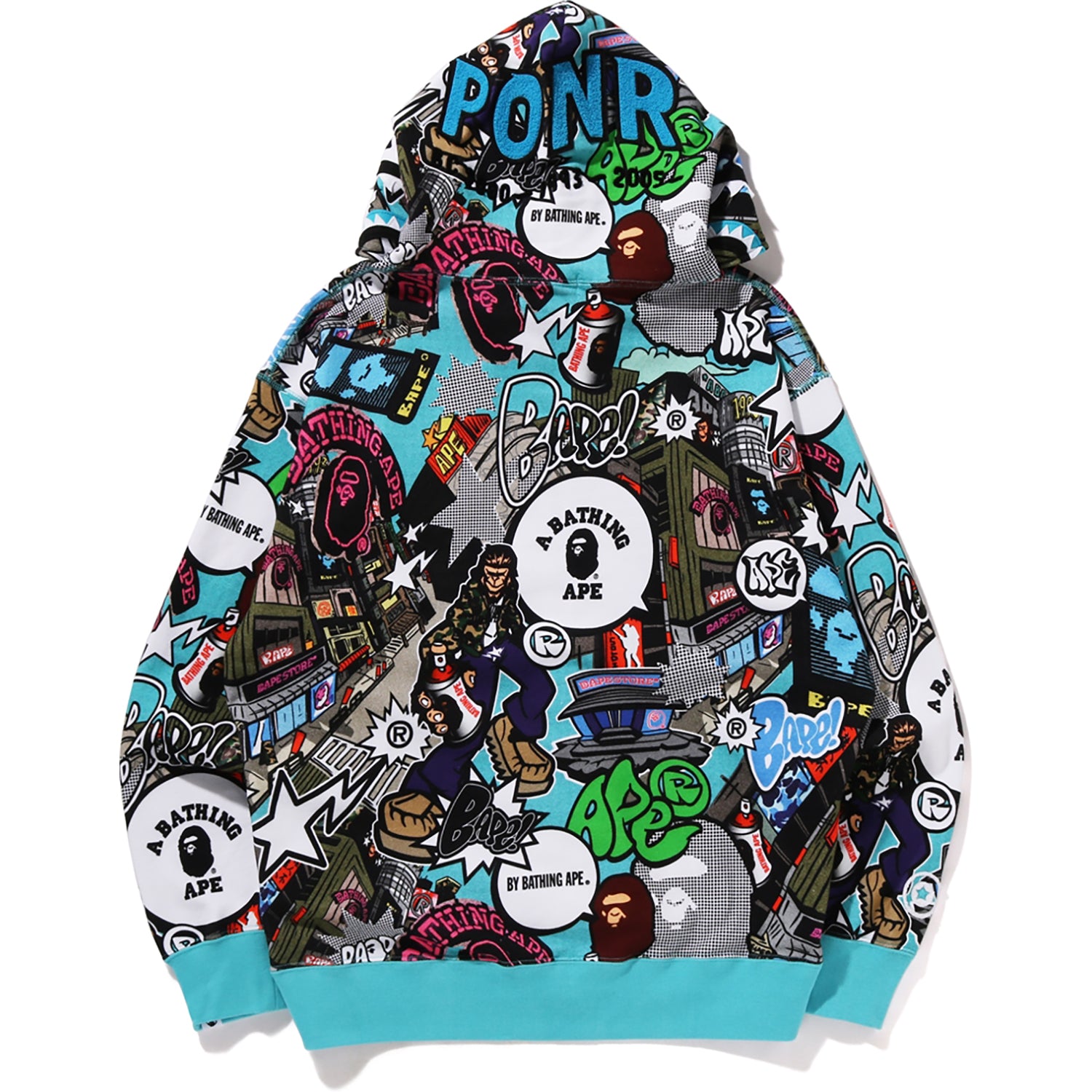 BAPE☆MAN COMIC ART SHARK ZIP HOODIE MENS – us.bape.com