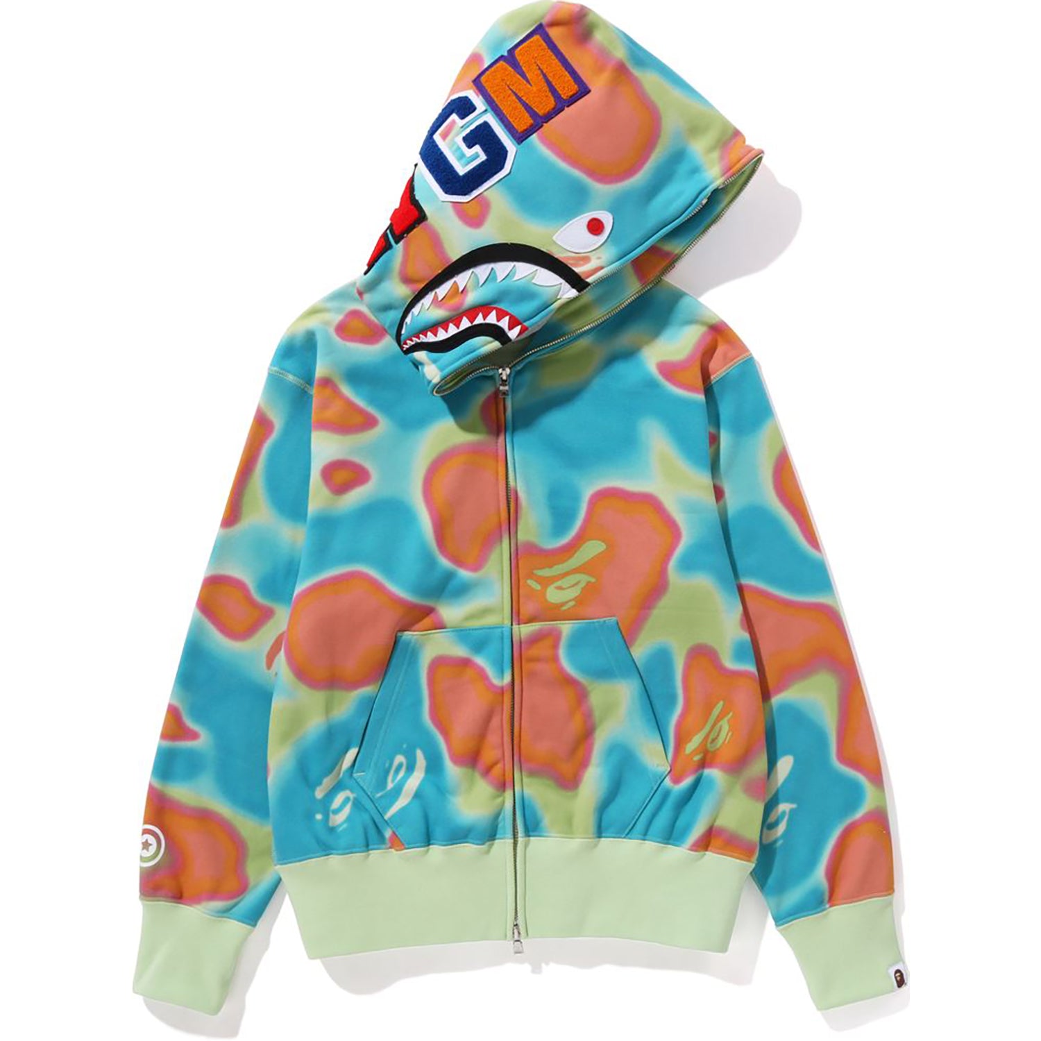 LIQUID CAMO SHARK FULL ZIP HOODIE WIDE FIT LADIES