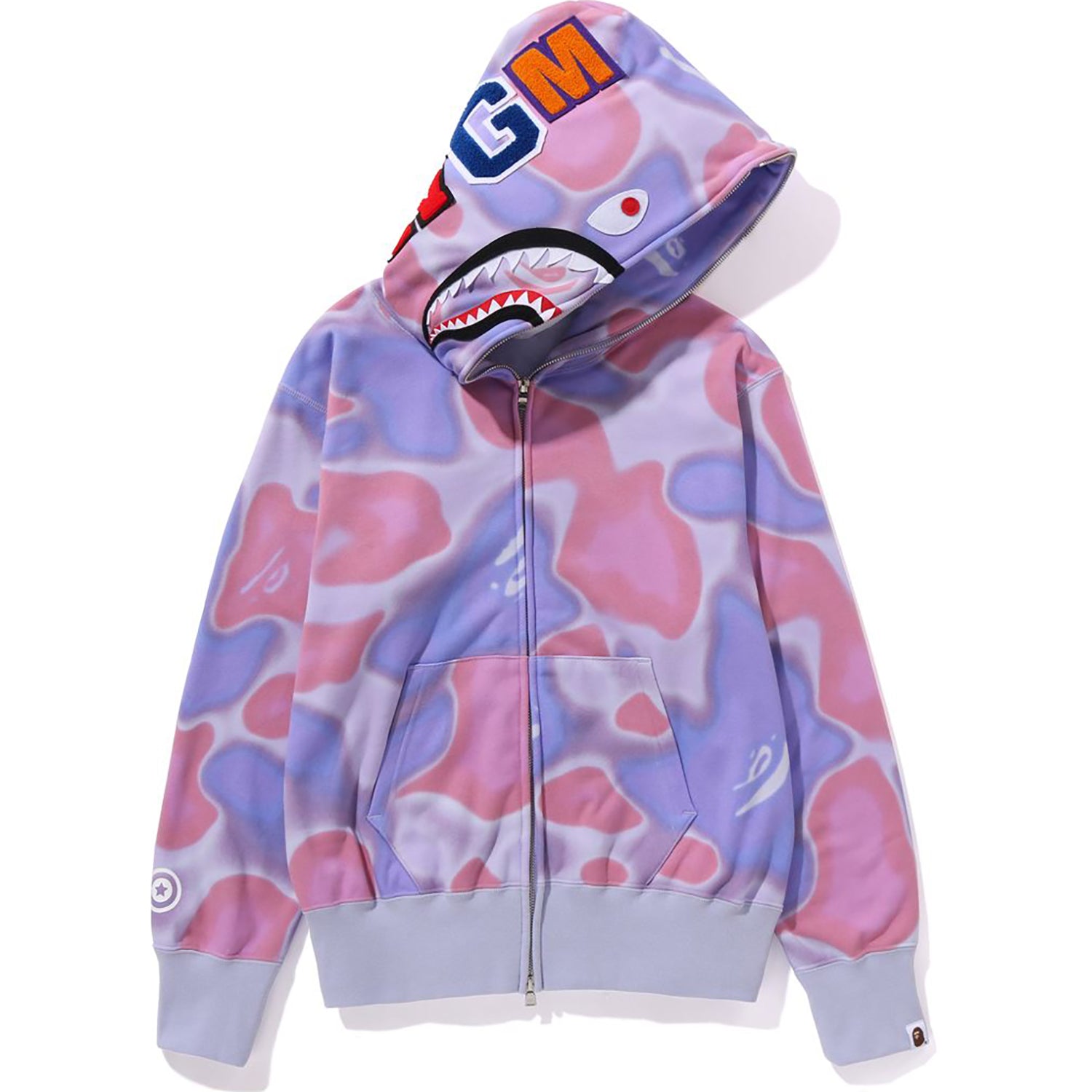 LIQUID CAMO SHARK FULL ZIP HOODIE WIDE FIT LADIES