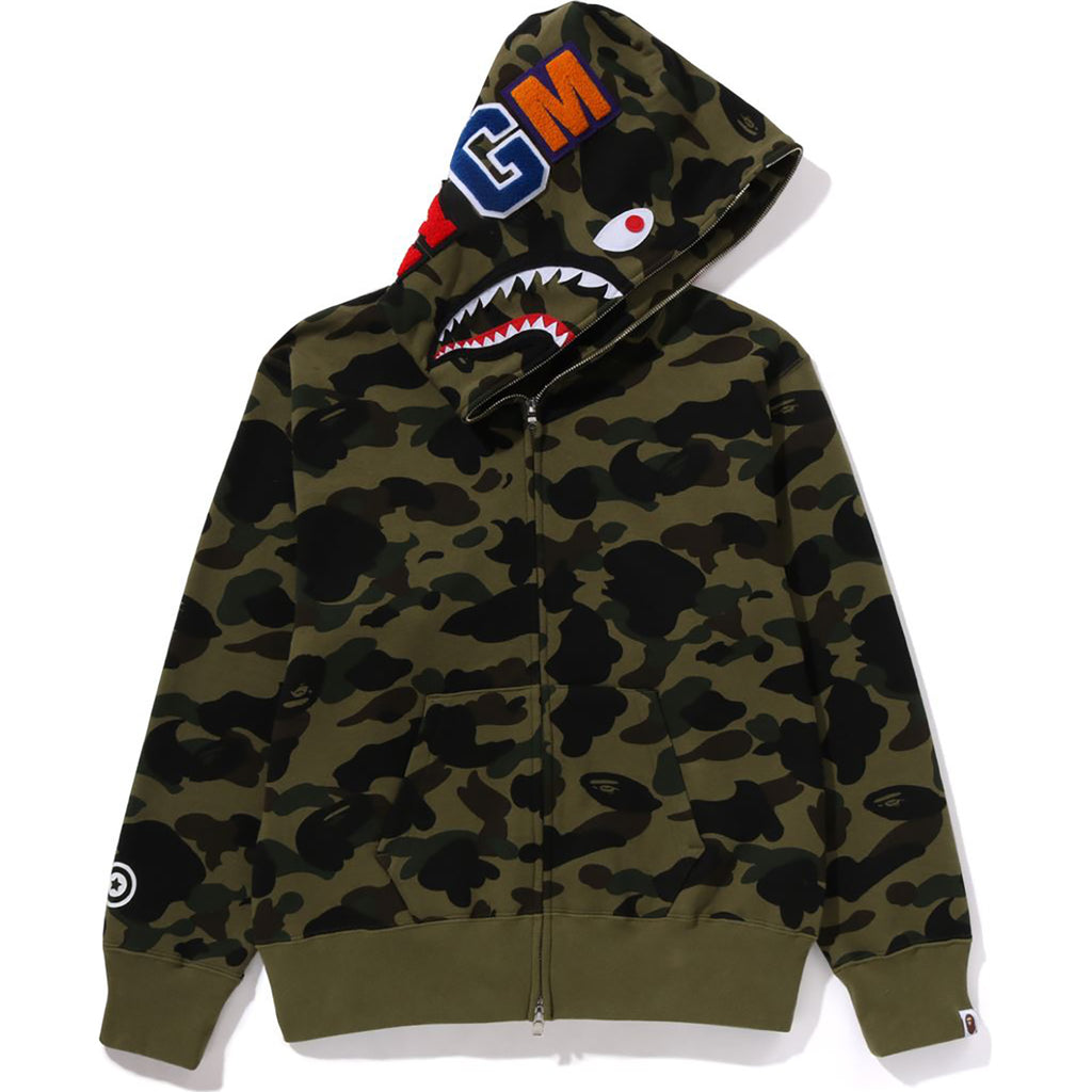 1ST CAMO SHARK FULL ZIP HOODIE WIDE FIT LADIES – us.bape.com