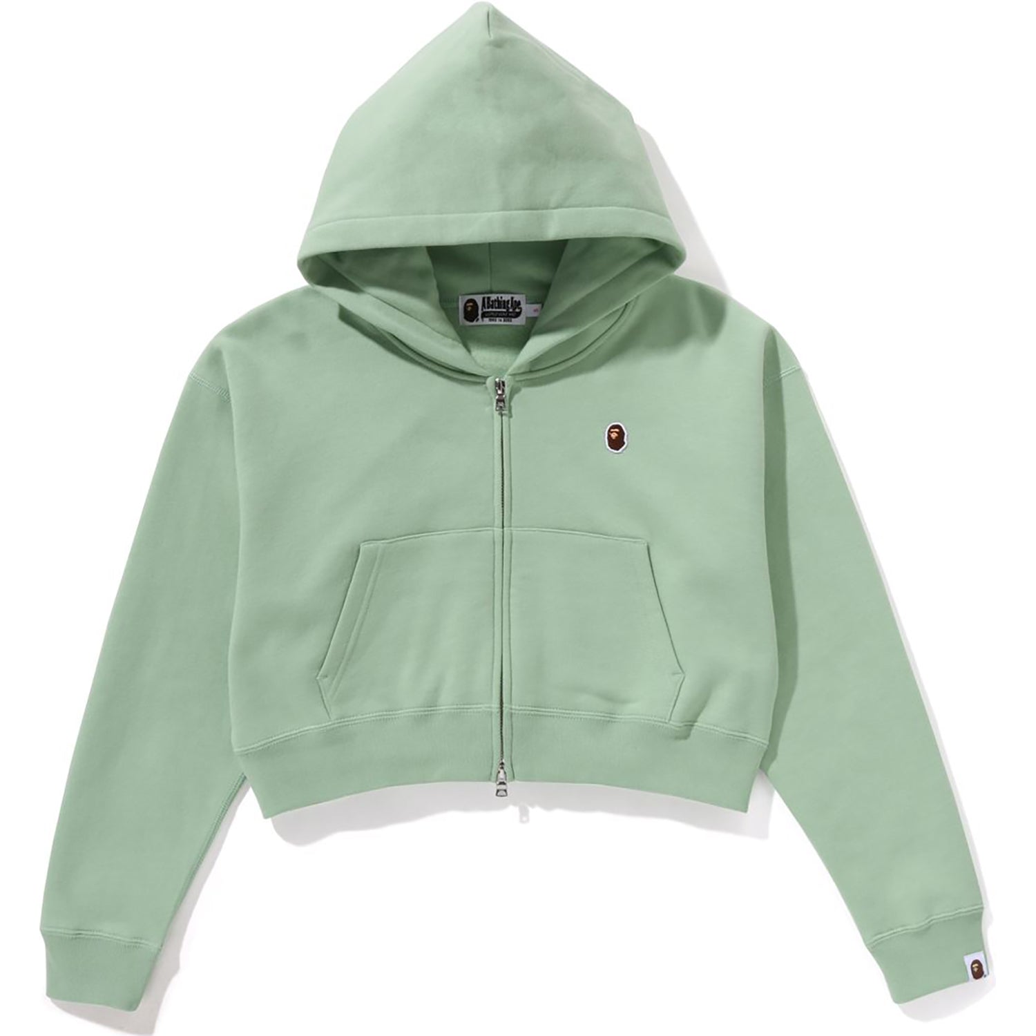 APE HEAD ONE POINT CROPPED ZIP HOODIE LADIES – us.bape.com