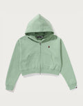 APE HEAD ONE POINT CROPPED ZIP HOODIE LADIES