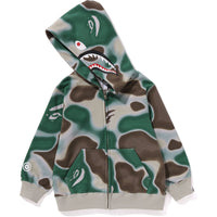 LIQUID CAMO SHARK ZIP HOODIE KIDS