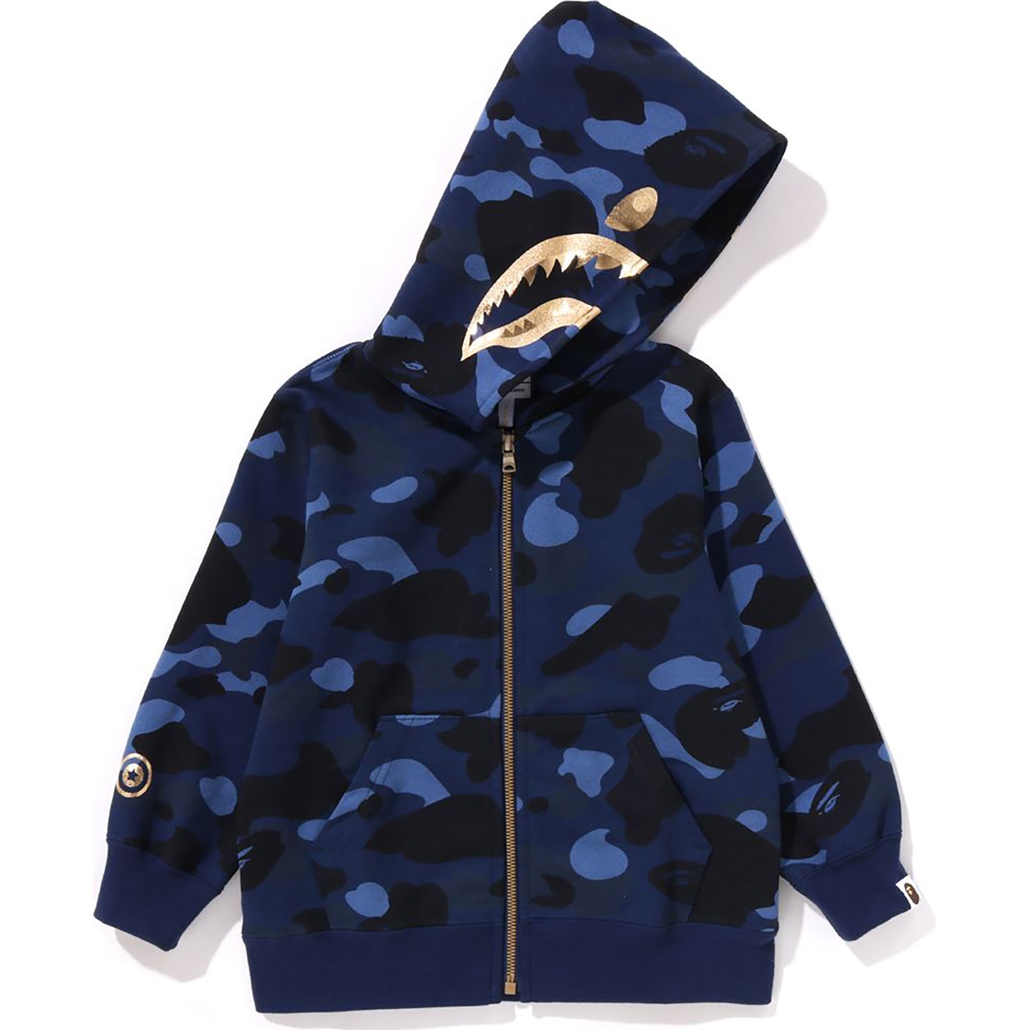 COLOR CAMO SHARK ZIP HOODIE KIDS