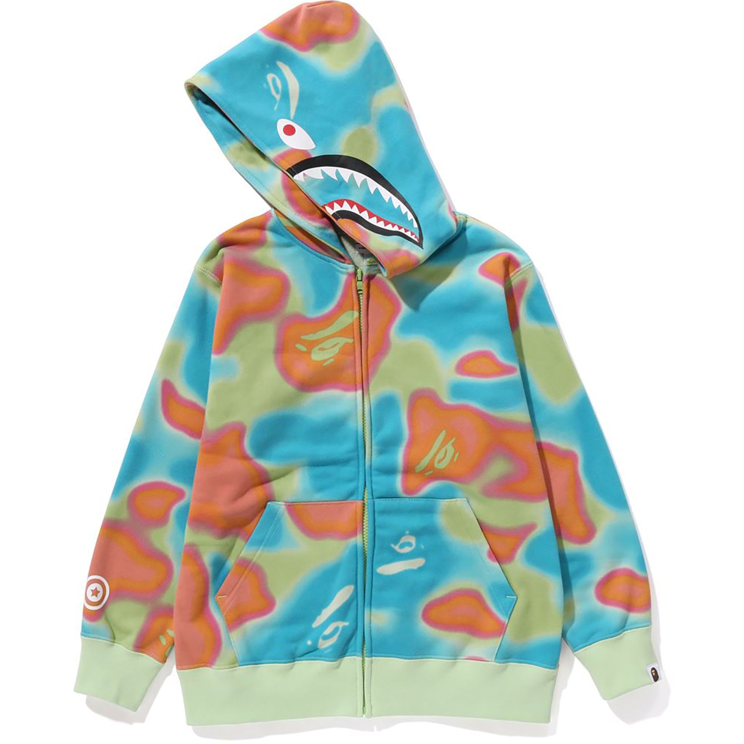 LIQUID CAMO SHARK ZIP HOODIE KIDS