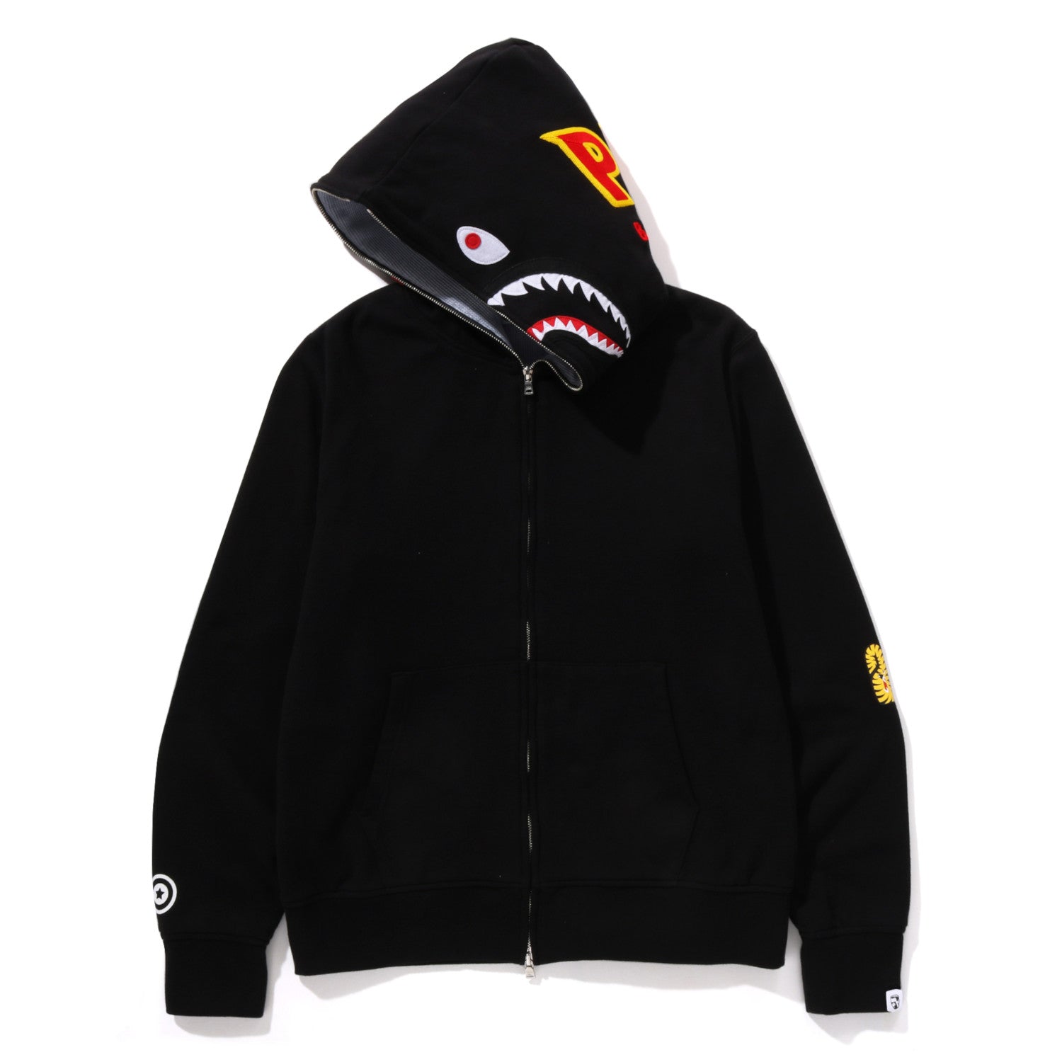 FAT 黒 モッズコート フード付きBape Shark Hoodie