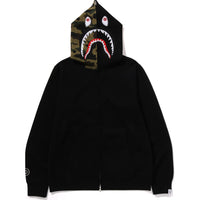 1ST CAMO SHARK FULL ZIP HOODIE MENS