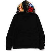 1ST CAMO SHARK FULL ZIP HOODIE MENS