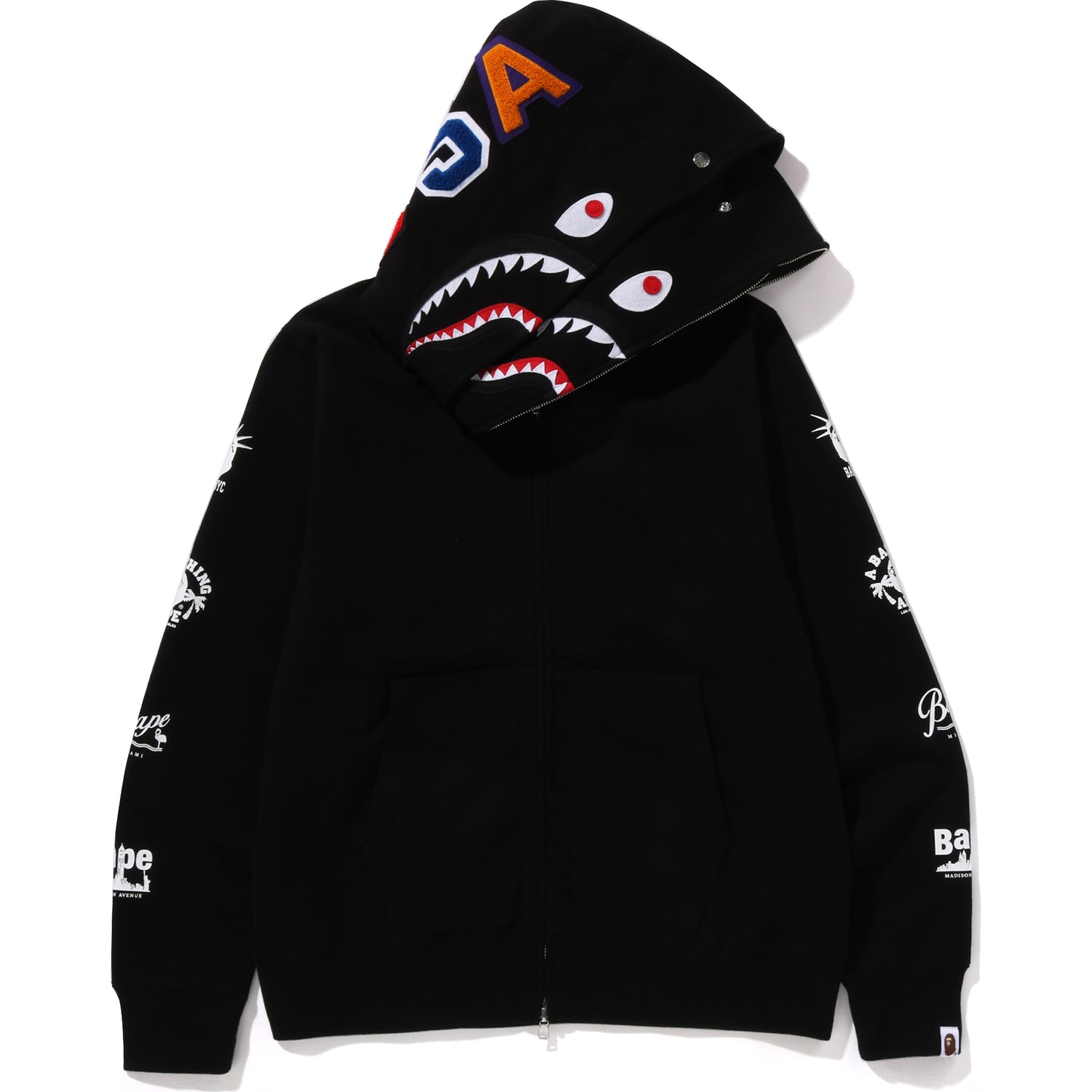 Bape double zip hoodie hotsell