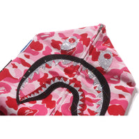 ABC CAMO CRYSTAL STONE SHARK CROPPED FULL ZIP HOODIE LADIES