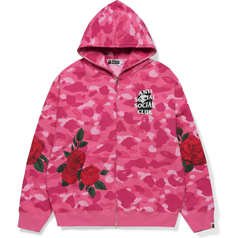 BAPE X ASSC FULL ZIP HOODIE MENS