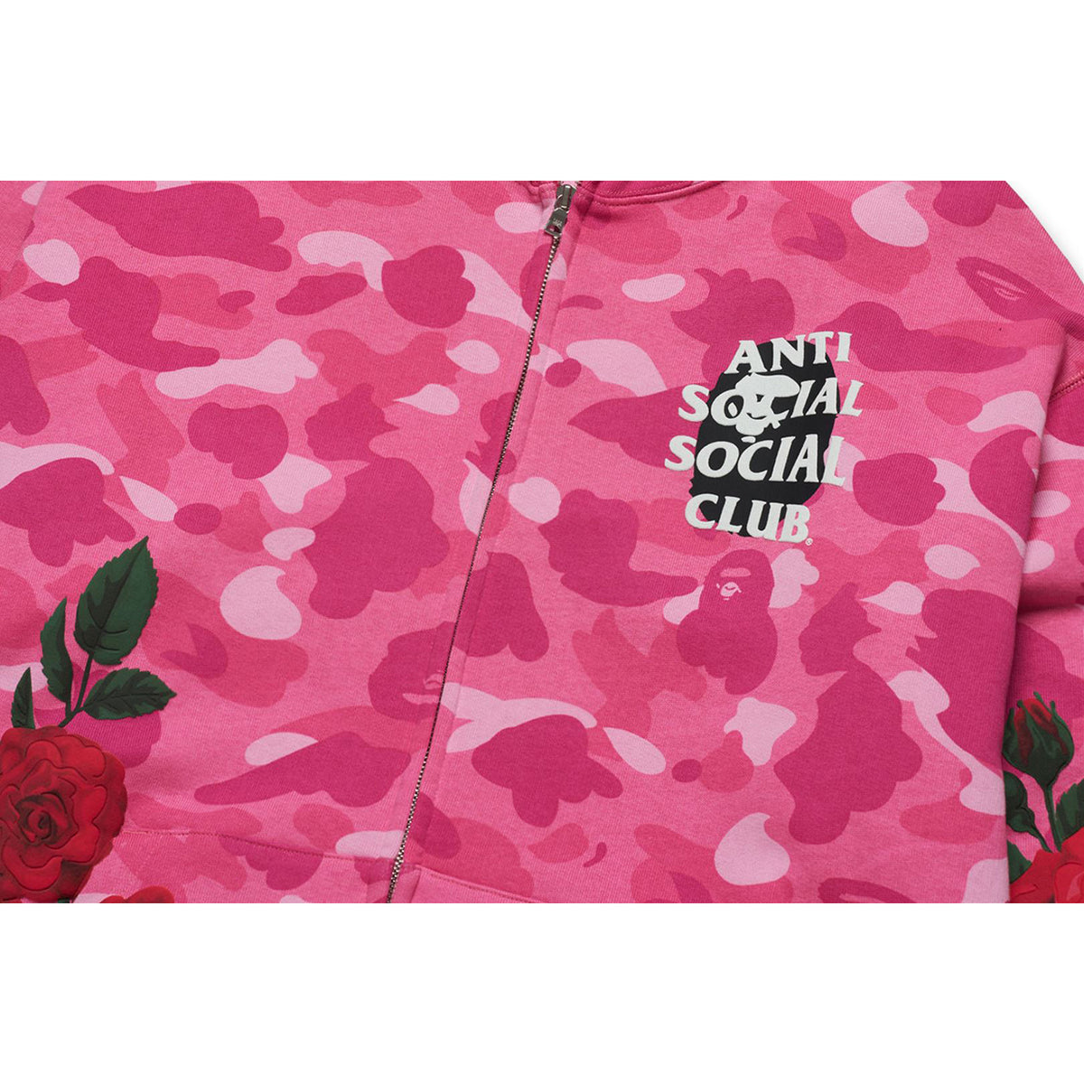 BAPE X ASSC FULL ZIP HOODIE MENS