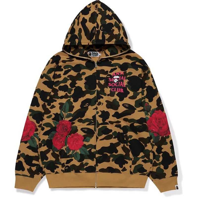 BAPE X ASSC FULL ZIP HOODIE MENS