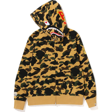 1ST CAMO 2ND SHARK FULL ZIP HOODIE MENS