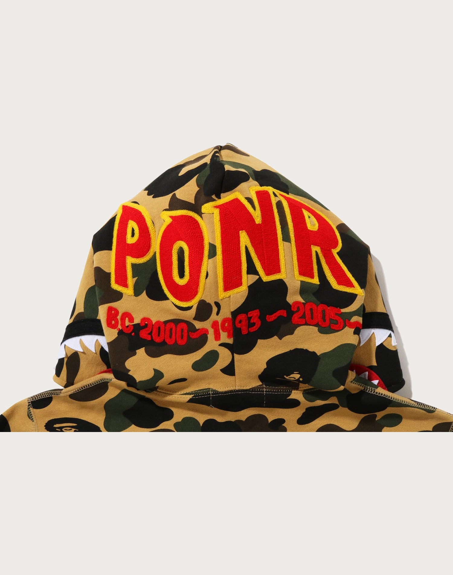 1ST CAMO 2ND SHARK FULL ZIP HOODIE MENS