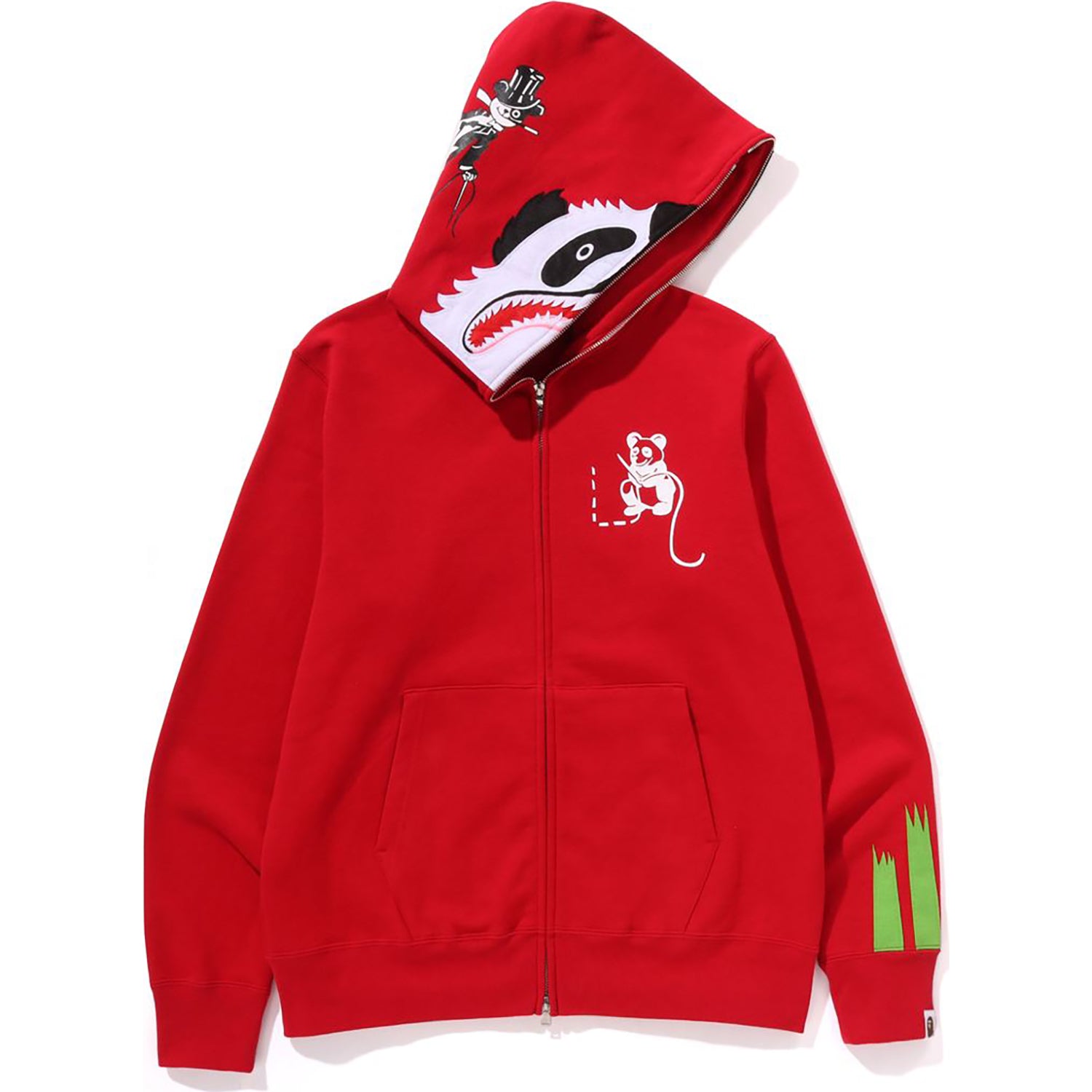 PANDA FULL ZIP HOODIE MENS us.bape