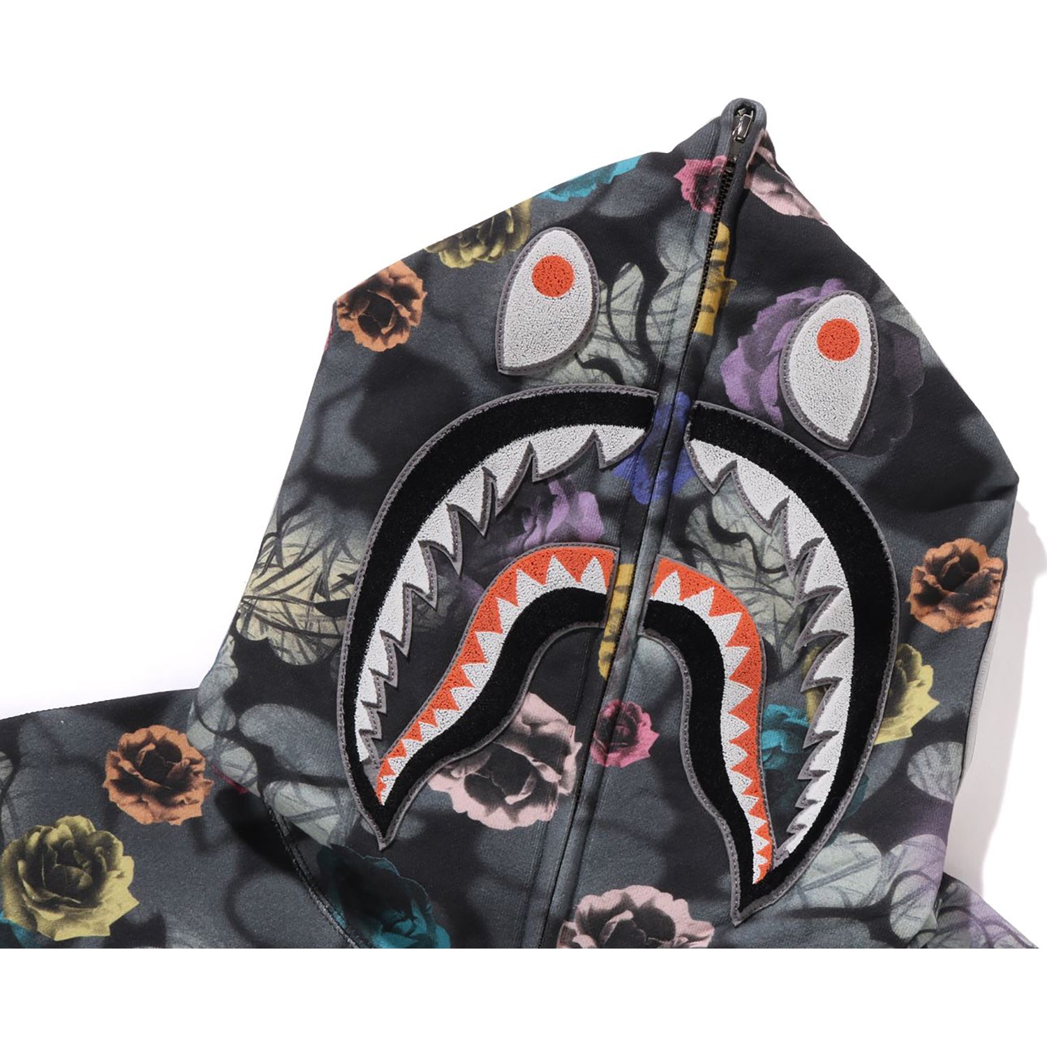 FLORAL CAMO SHARK RELAXED FIT FULL ZIP HOODIE MENS – us.bape.com