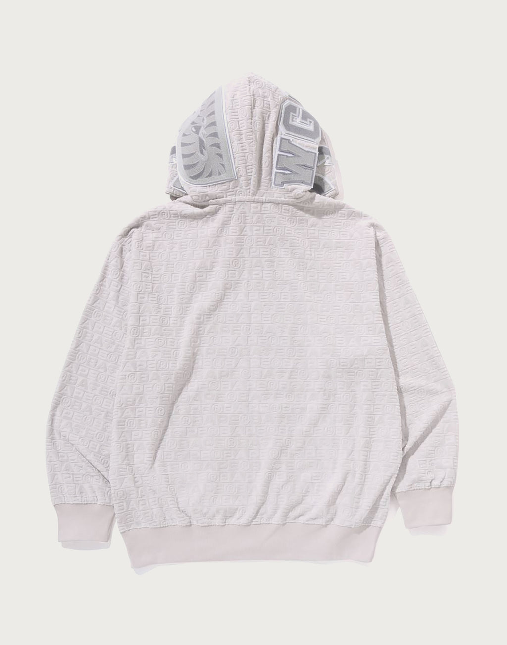 LUX SPORT PATTERN SHARK RELAXED FIT FULL ZIP HOODIE MENS