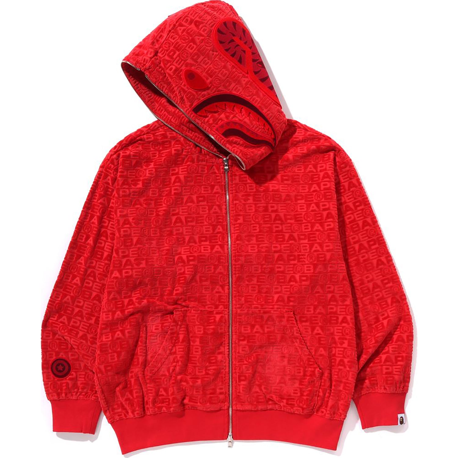 Bape red hoodie newest for men