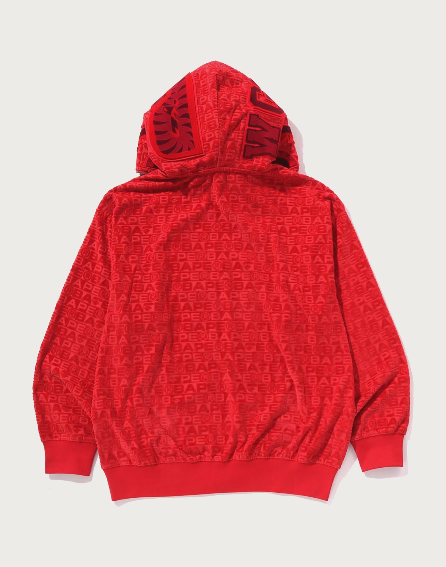 BAPE Mens LUX Sport Pattern Shark Hoodie Men's – Relaxed Fit, Full