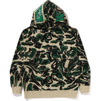 MARBLING CAMO SHARK RELAXED FIT FULL ZIP HOODIE MENS