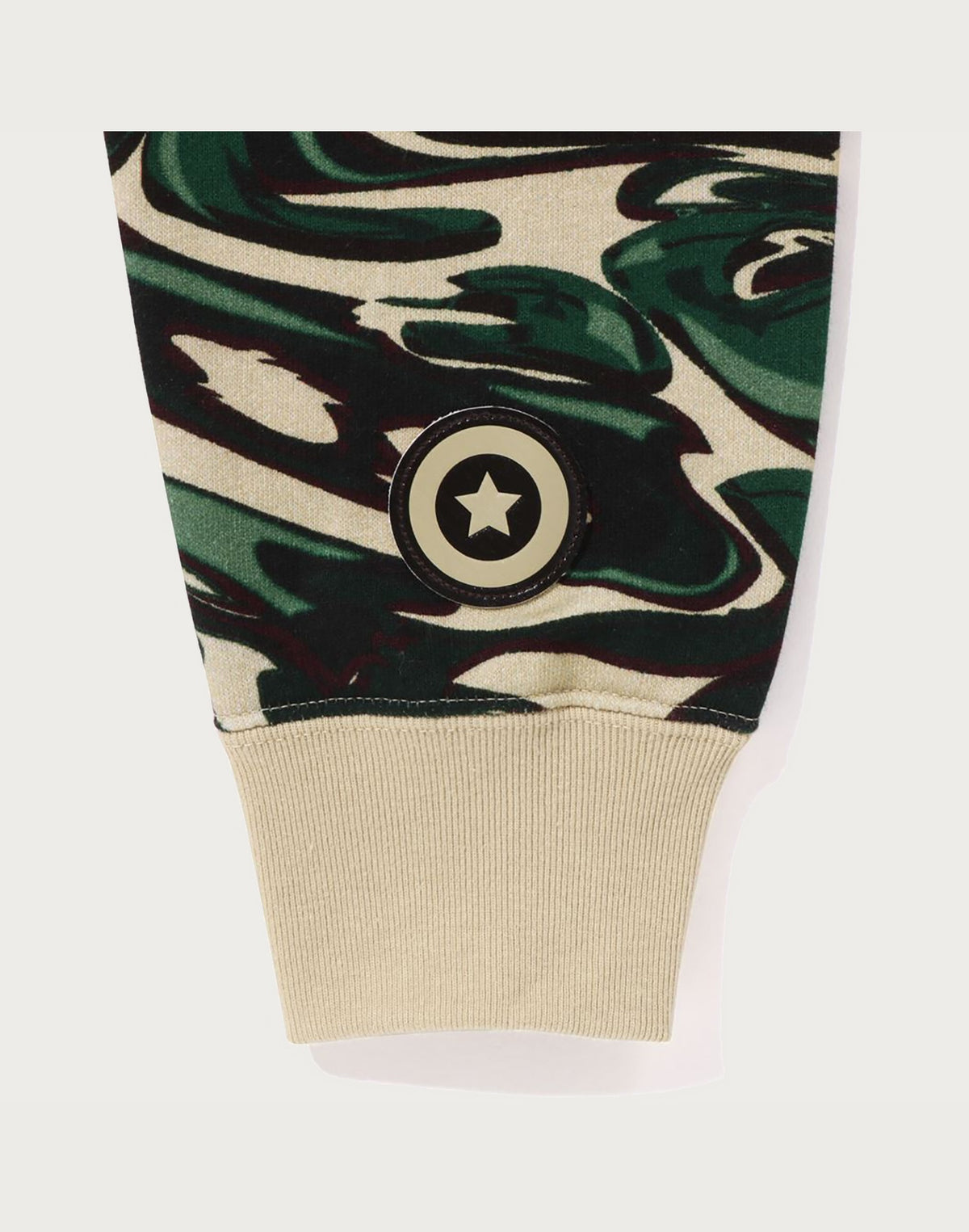MARBLING CAMO SHARK RELAXED FIT FULL ZIP HOODIE MENS
