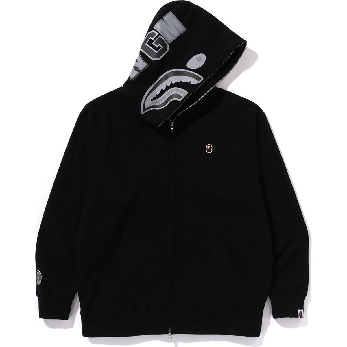 ONE POINT APE HEAD SHARK RELAXED FIT FULL ZIP HOODIE MENS