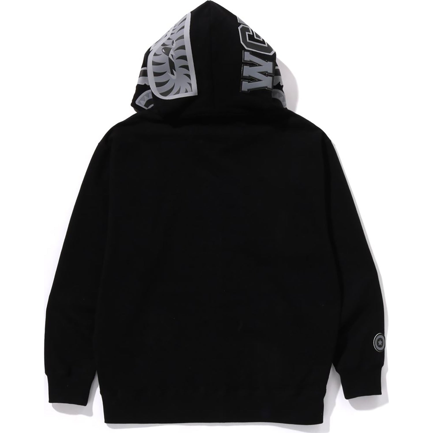 Bape military shark full zip hoodie black online