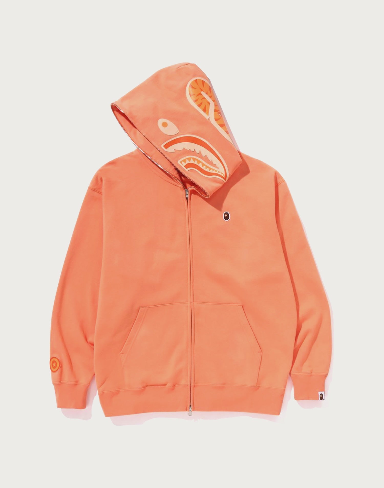 ONE POINT APE HEAD SHARK RELAXED FIT FULL ZIP HOODIE MENS