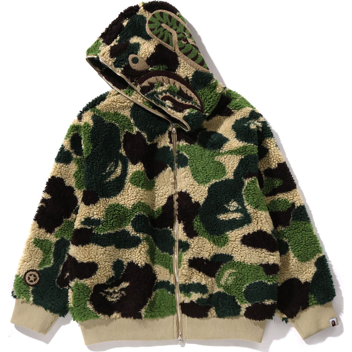 ABC CAMO BOA SHARK RELAXED FIT FULL ZIP HOODIE MENS