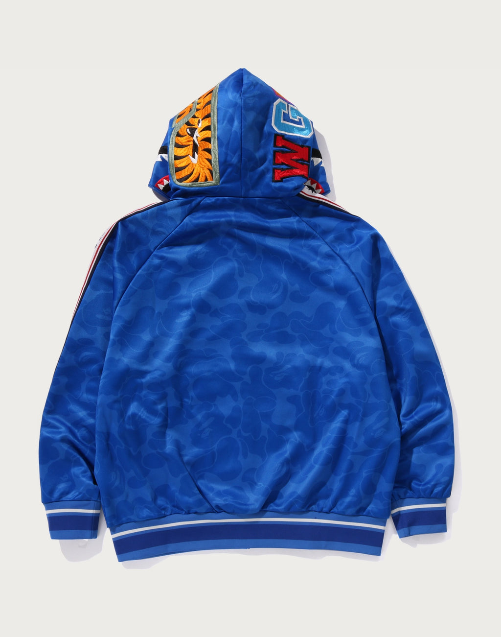 BAPE MENS SOLID CAMO RELAXED FIT SHARK FULL ZIP HOODIE JACKET