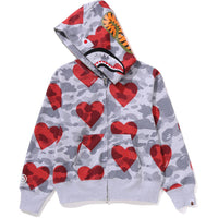 I LOVE BAPE SHARK FULL ZIP HOODIE LADIES