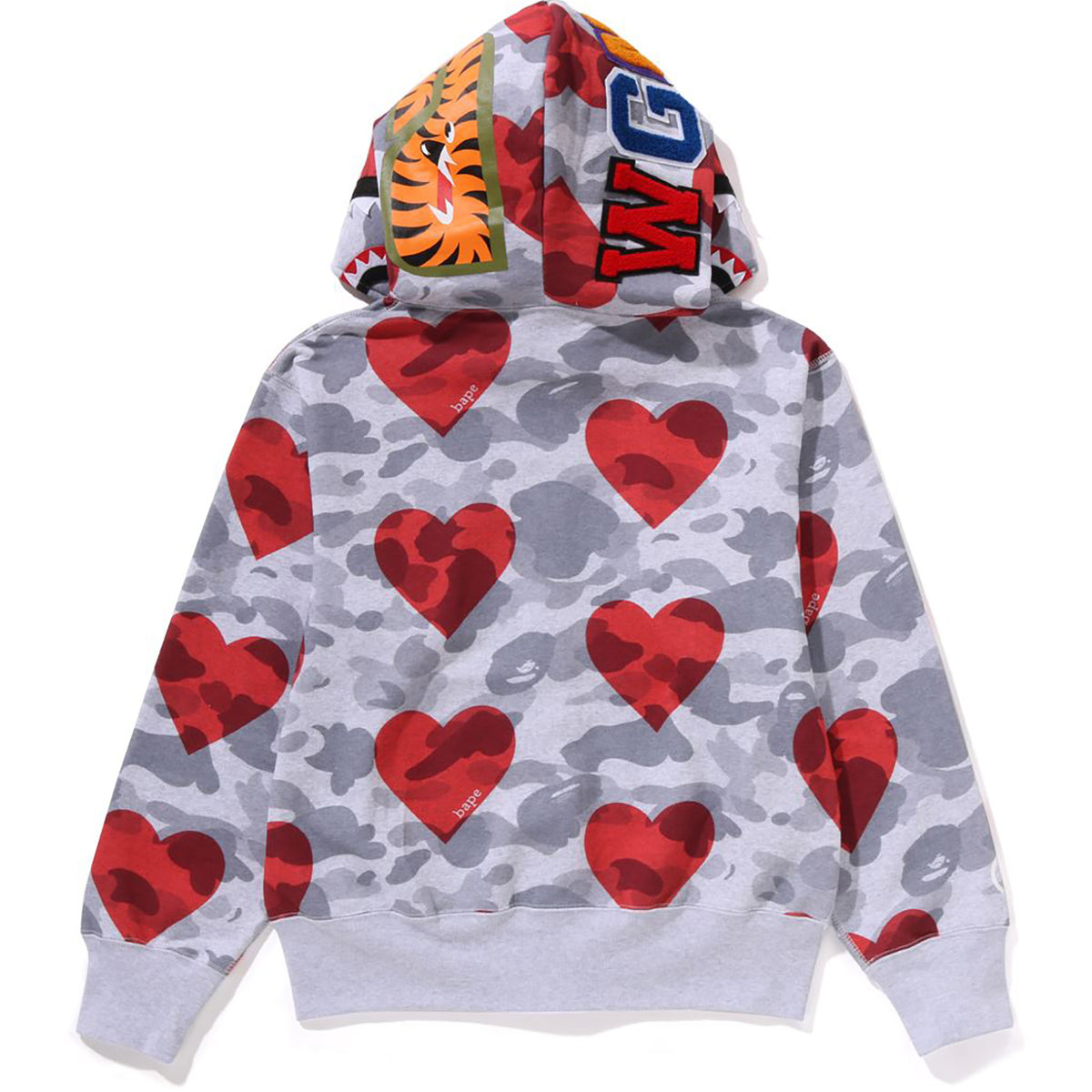 I LOVE BAPE SHARK FULL ZIP HOODIE LADIES