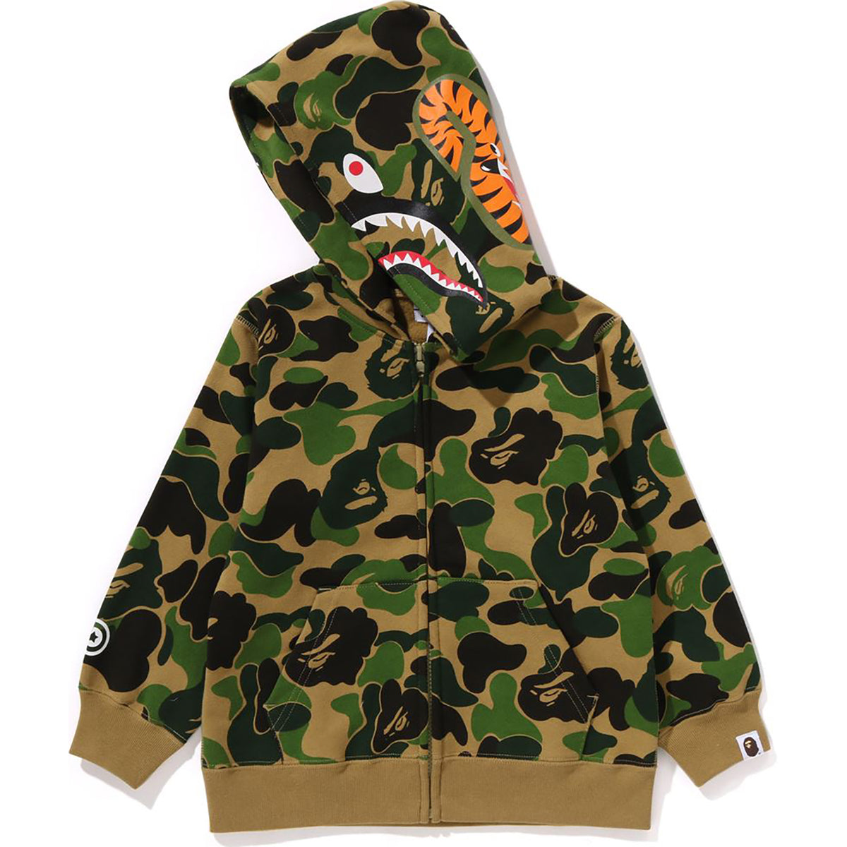 ABC CAMO SHARK ZIP HOODIE KIDS