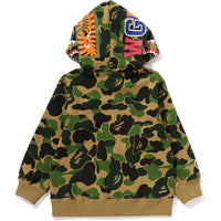 ABC CAMO SHARK ZIP HOODIE KIDS