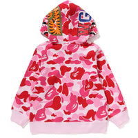 ABC CAMO SHARK ZIP HOODIE KIDS