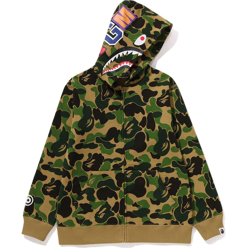 ABC CAMO SHARK ZIP HOODIE JR KIDS