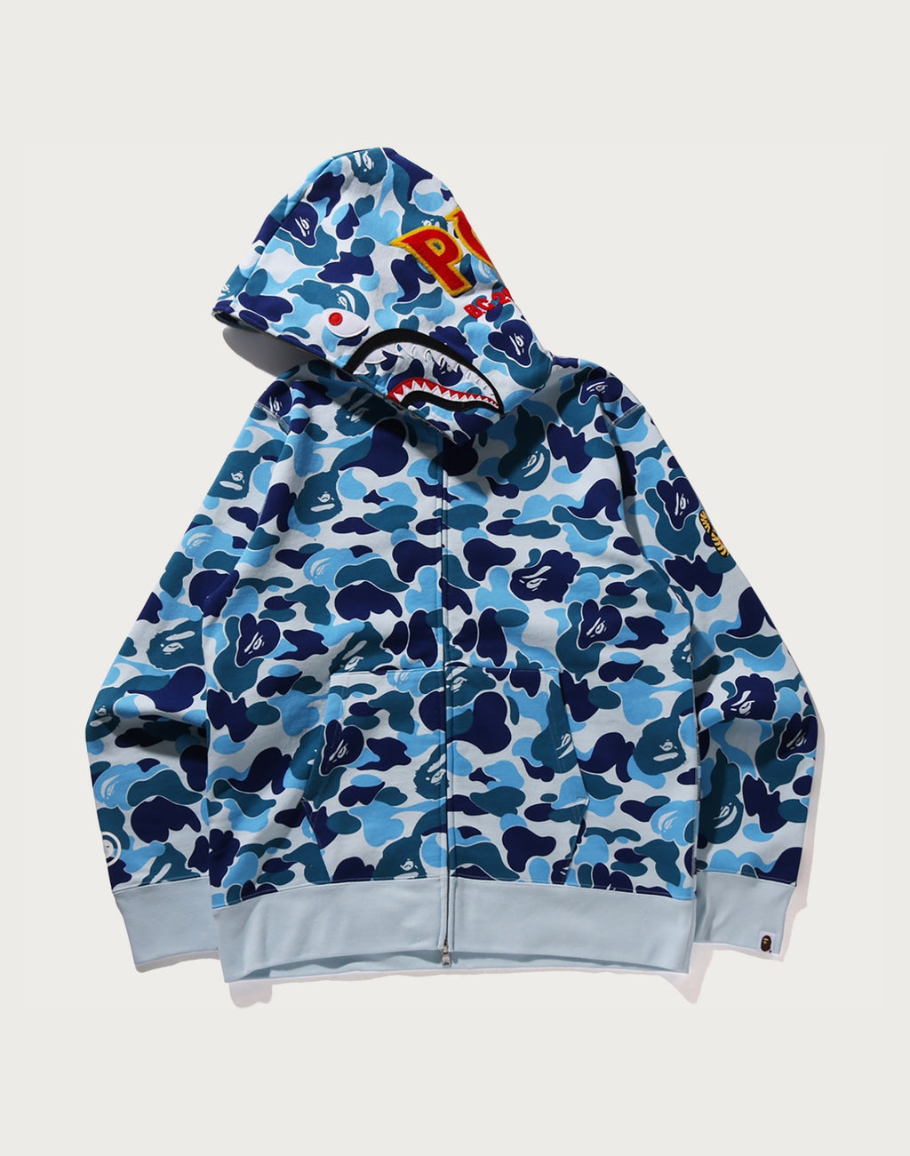 ABC CAMO SHARK FULL ZIP HOODIE MENS